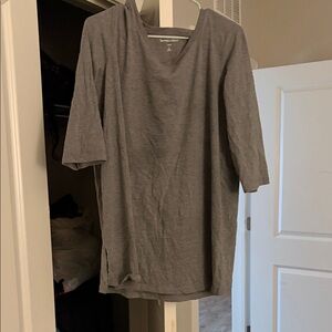 Gray 3/4 Sleeve Top